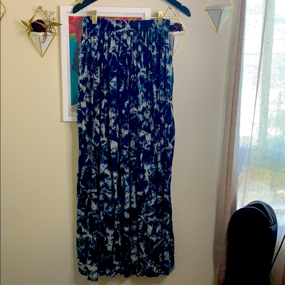 Hippie high waisted maxi skirt